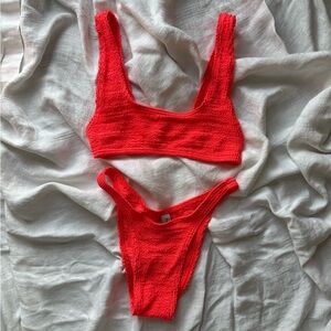 BOND-EYE SWIM BIKINI SET NWOT CORAL OS